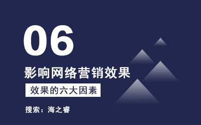 影响企业网络营销效果的六大因素