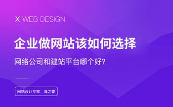 做网站找网络公司和找建站平台哪个好