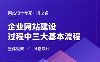 企业网站建设过程中三大基本流程