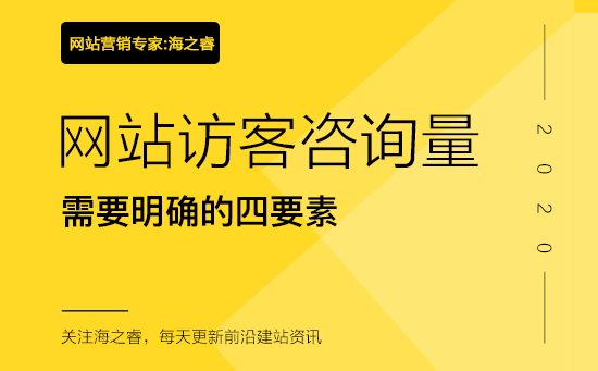 提升网站访客咨询量需要明确的四要素